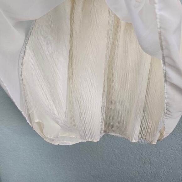 PENELOPE MACK Toddler Girls Gold Beige Dress Floral Embellishments Lace, Sz 2T - Picture 6 of 12